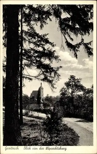 Ak Groitzsch in Sachsen, Blick von der Wiprechtsburg