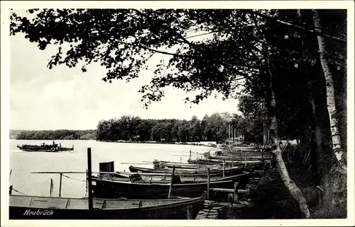 Ak Neubrück Rietz Neuendorf, Seepartie, Boote