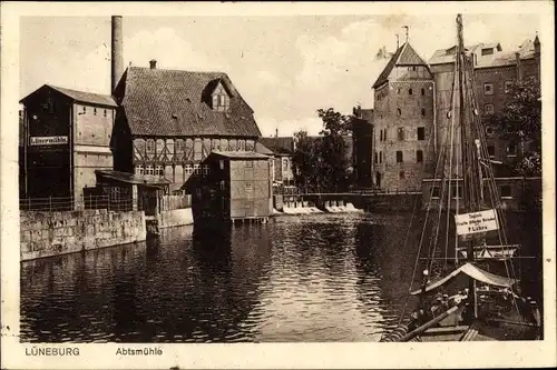 Ak Lüneburg in Niedersachsen, Abtsmühle, P. Lührs Kirschverkauf