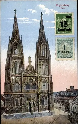 Ak Regensburg an der Donau Oberpfalz, Dom
