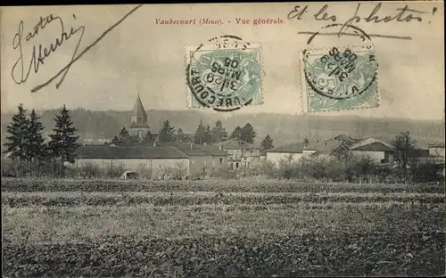 Ak Vaubecourt Meuse, Vue generale