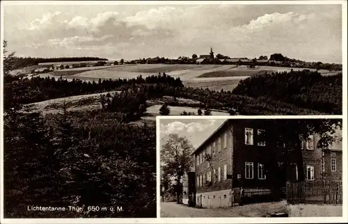 Ak Lichtentanne Probstzella Thüringen, Gasthaus zur fröhlichen Aussicht