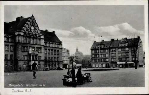 Ak Cieszyn Teschen Schlesien, Ringplatz