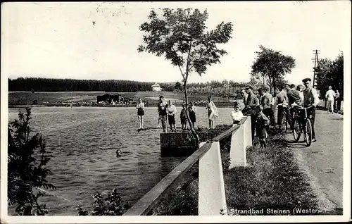 Ak Steinen im Westerwald, Strandbad