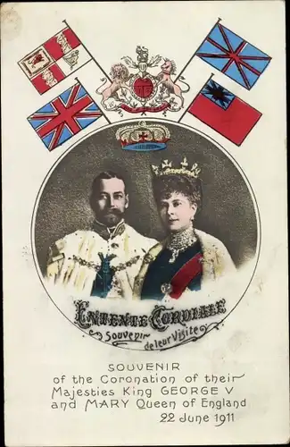 Ak König Georg V. und Maria Königin von England, Krönung, 1911