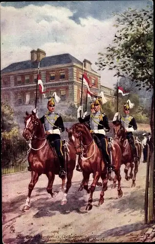 Künstler Ak Payne, H., Reiter, Marlborough House, Tuck, Military in London