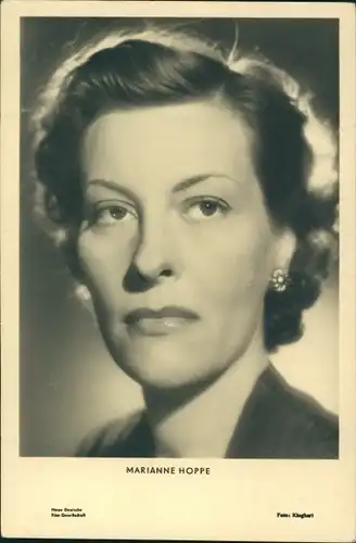Ak Schauspielerin Marianne Hoppe, Portrait