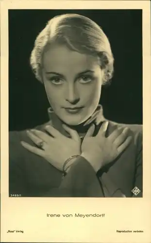 Ak Schauspielerin Irene von Meyendorff, Portrait