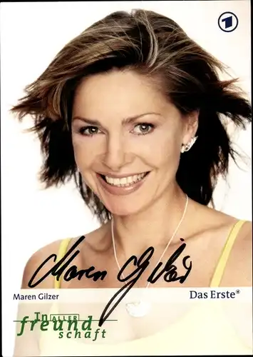 Ak Schauspielerin Maren Gilzer, Portrait, Autogramm
