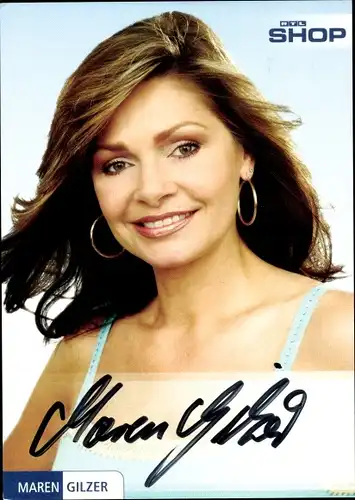 Ak Schauspielerin Maren Gilzer, Portrait, Autogramm