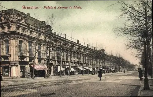 Ak Bruxelles Brüssel, Palais, Avenue du Midi