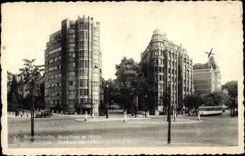 Ak Ixelles Elsene Bruxelles Brüssel Belgien, Rond-Point de l'Etoile