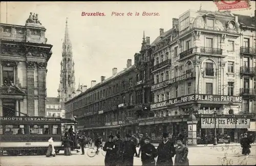Ak Bruxelles Brüssel, Place de la Bourse
