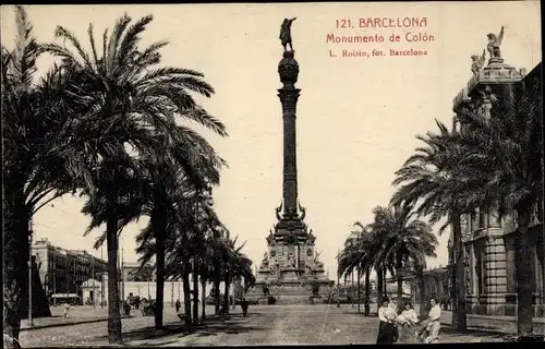 Ak Barcelona Katalonien Spanien, Monumento de Colon