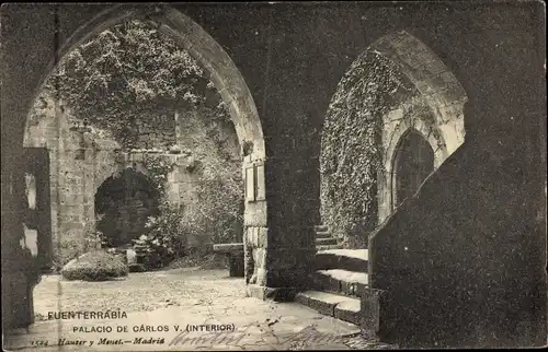 Ak Hondarribia Fuenterrabia Baskenland, Palast von Carlos V.