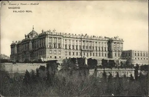 Ak Madrid Spanien, Königlicher Palast