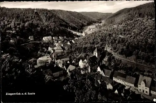 Ak Ziegenrück an der Saale Thüringen, Panorama