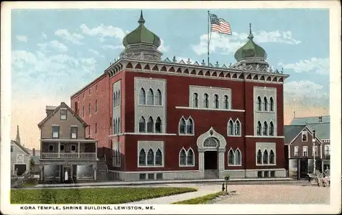 Ak Lewiston Maine USA, Kora-Tempel, Schreingebäude