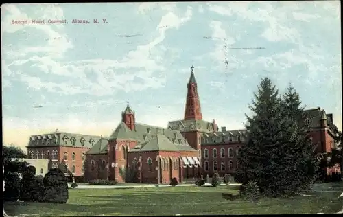 Ak Albany New York USA, Sacred Heart Convent