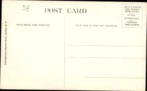 Ak Buffalo New York USA, Lafayette Hotel, Lafayette Square