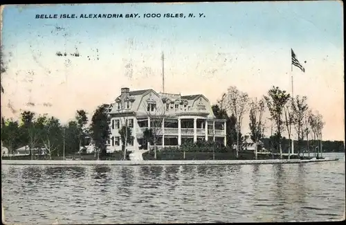 AK New York USA, Belle Isle, Alexandria Bay, 1000 Inseln