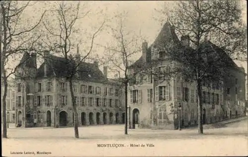 Ak Montluçon Allier, Rathaus