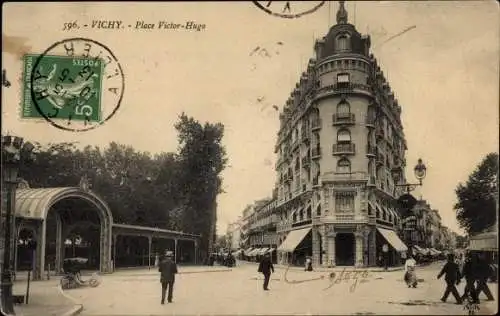 Ak Vichy-Allier, Place Victor Hugo