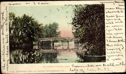 AK Concord Massachusetts USA, Old Bridge