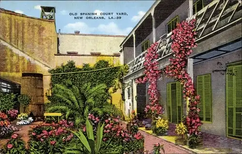 AK New Orleans Louisiana USA, Old Spanish Court Yard