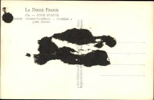 Ak Französisches Kriegsschiff Panthere, Französische Marine