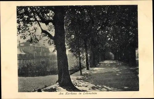 Ak Bad Lobenstein in Thüringen, am Kurhaus, Allee