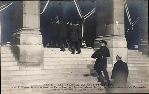 Ak Paris, Das Begräbnis von Paul Deroulede, Die Kirche Saint-Augustin