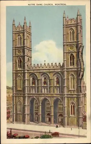 Ak Montreal Quebec Kanada, Notre-Dame-Kirche