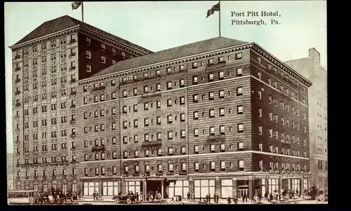 Ak Pittsburgh Pennsylvania USA, Fort Pitt Hotel