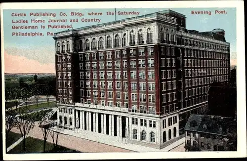 Ak Philadelphia Pennsylvania USA, Curtis Publishing Building Company
