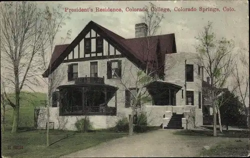Ak Colorado Springs Colorado USA, President's Residence, Colorado College