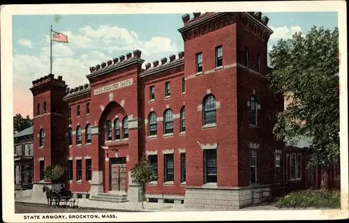 Ak Brockton Massachusetts, View to the State Armory