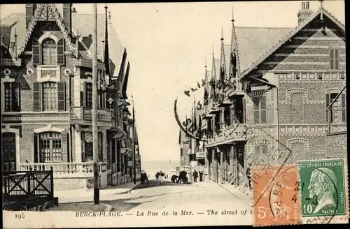 Ak Berck Plage Pas de Calais, Rue de la Mer