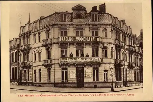 Ak Arras Pas de Calais, Haus des Kämpfers