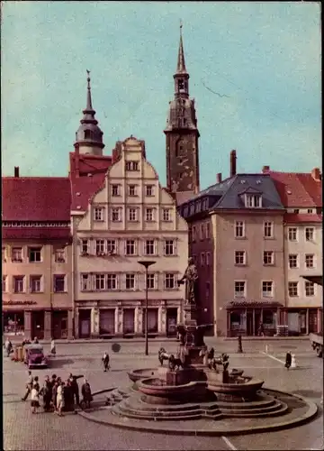 Ak Freiberg in Sachsen, Obermarkt, Petriturm