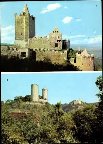 Ak Bad Kösen Naumburg an der Saale, Rudelsburg, Burg Saaleck