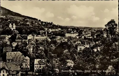 Ak Sonneberg in Thüringen, Blick von der Kappel