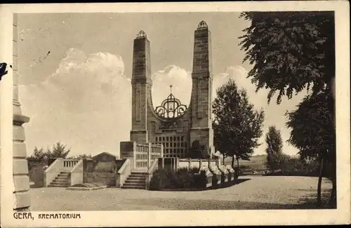 Ak Gera in Thüringen, Krematorium