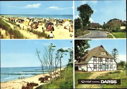 Ak Ostseebad Prerow auf dem Darß, Weststrand, Born, Wieck