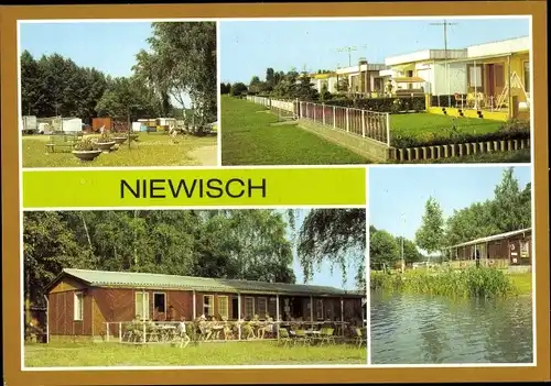 Ak Niewisch Friedland Oder Spree, Am Schwielochsee, Campingplatz, Bungalows, Gaststätte