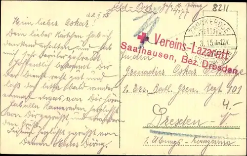 Ak Saalhausen Freital in Sachsen, Gesamtansicht Bezirks-Heil- und Pflegeanstalt