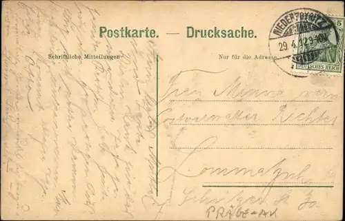 Ak Dresden Niederpoyritz, Gasthof Zum Erbgericht, Schiff