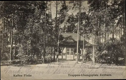 Ak Zeithain in Sachsen, Truppenübungsplatz, Kaffee Finke