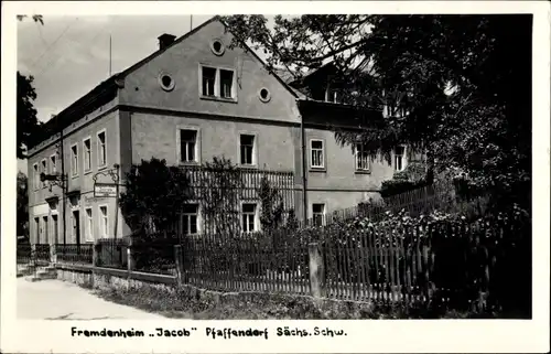 Foto Ak Pfaffendorf Königstein an der Elbe Sächsische Schweiz, Fremdenheim Jacob