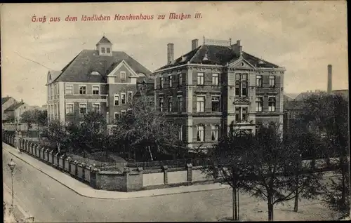 Ak Meißen an der Elbe, Krankenhaus